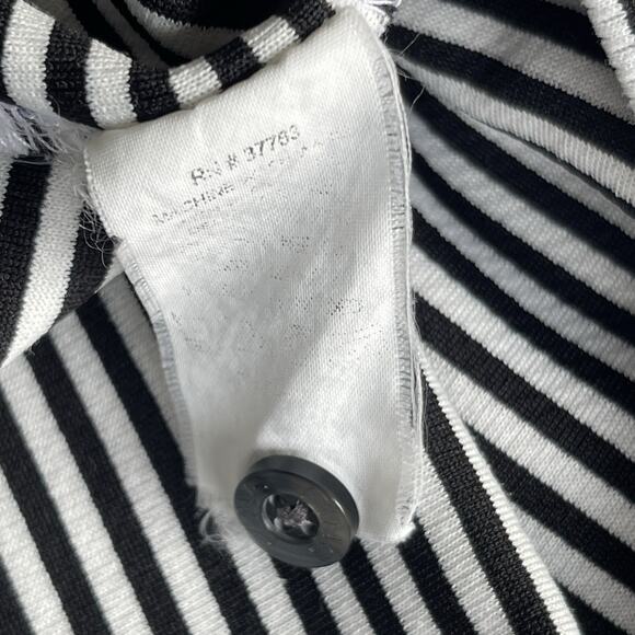 Ping Mens Golf Polo Shirt Extra Large XL Striped Dry Fiber Dynamics Black White - Picture 6 of 10